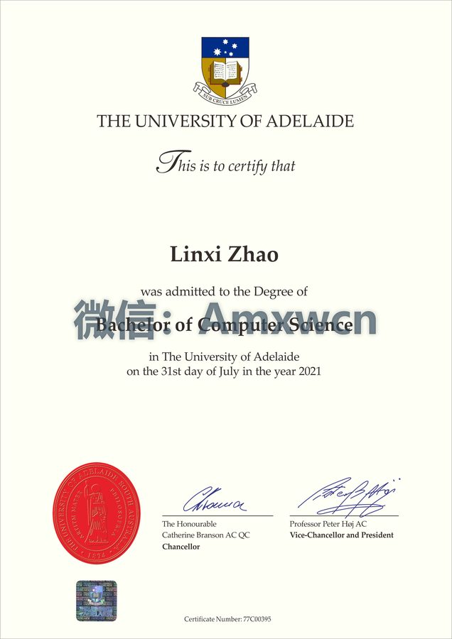 阿德莱德大学毕业证案例实拍