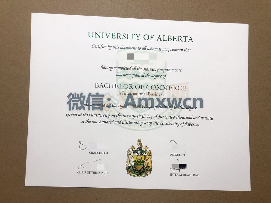 阿尔伯塔大学毕业证案例实拍