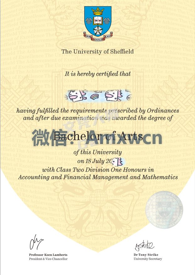谢菲尔德大学毕业证案例实拍
